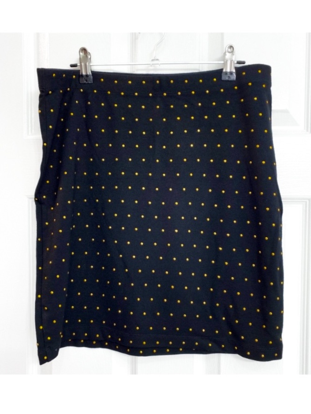NWOT - Black Mini Skirt with Gold Studs